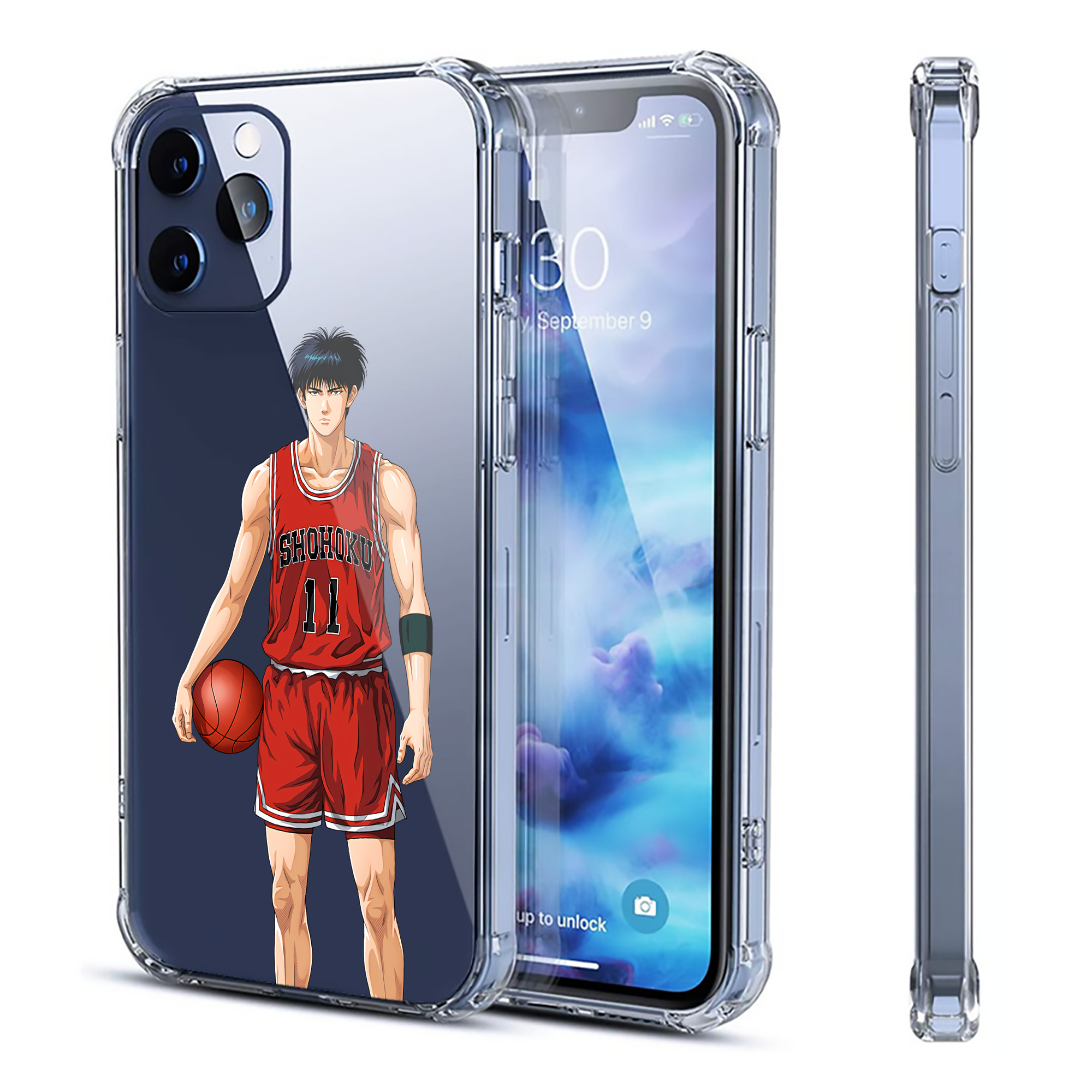 （画像用） SLAM DUNK／スラムダンク 【iPhone 12シリーズ対応】透明スマホケース（クリアソフトケース）